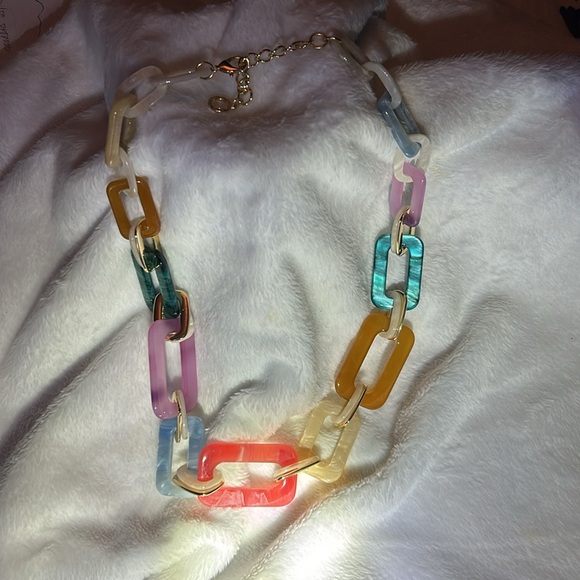 Denis and Charles Lucite and Metal Necklace - Picture 13 of 17